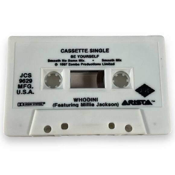 Whodini Back In Black SEALED Be Yourself Single Cassette Lot Of 2 - Picture 7 of 7